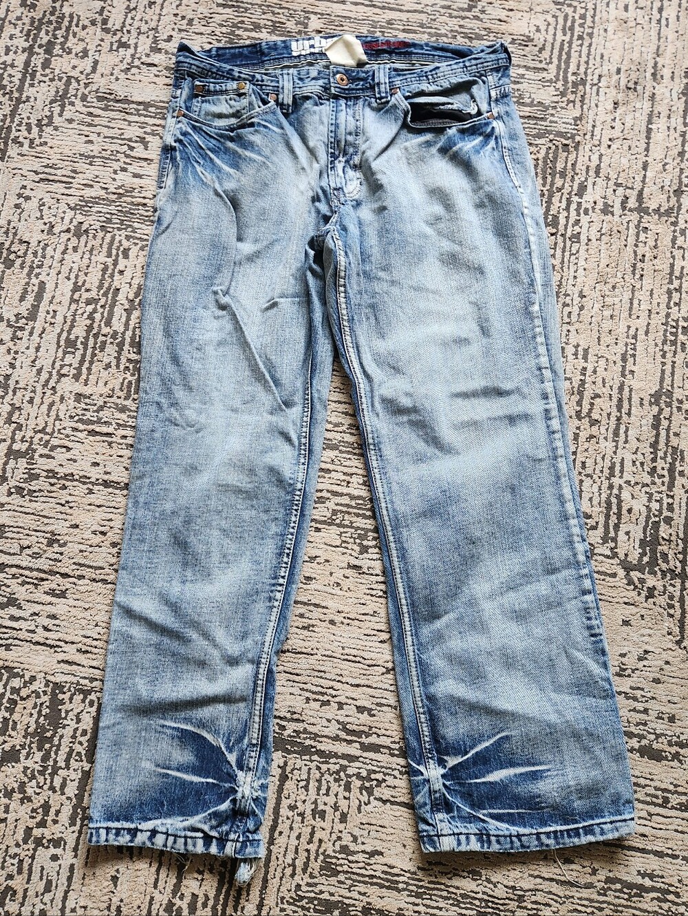 Urban Pipeline Light Blue Relaxed Fit Men's Jeans, Size 36×32